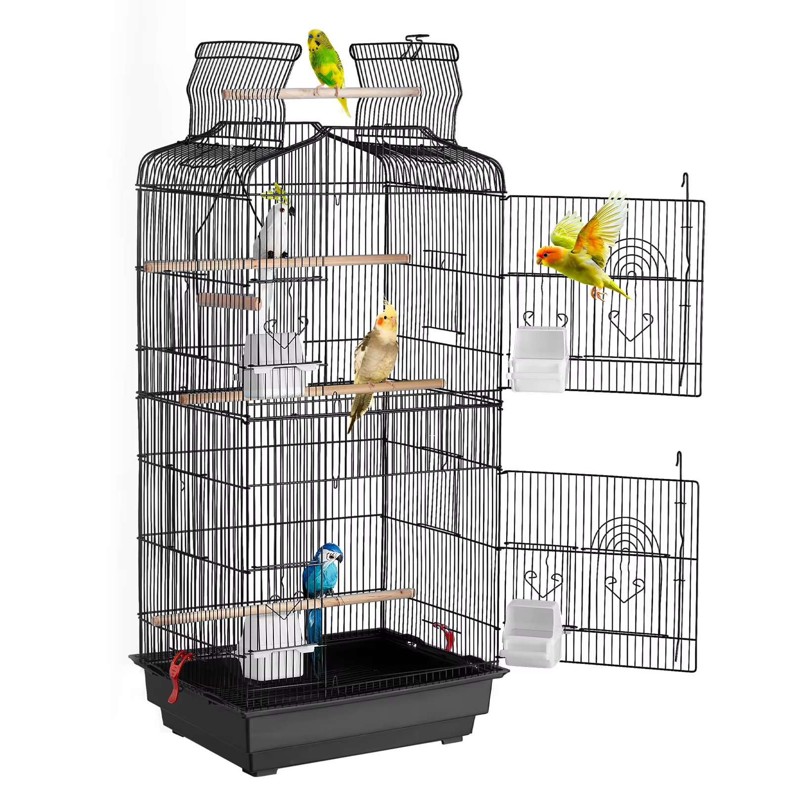Cage de pájaro abierto grande para aves de todo tipo - Volante para mascotas con columpio y percha — imagen 1