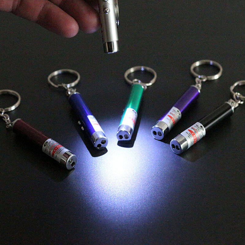 Mini Aluminum Alloy Laser Cat Wand White LED Lighting Infrared Small Flashlight Pet Products Laser Pen — image 3