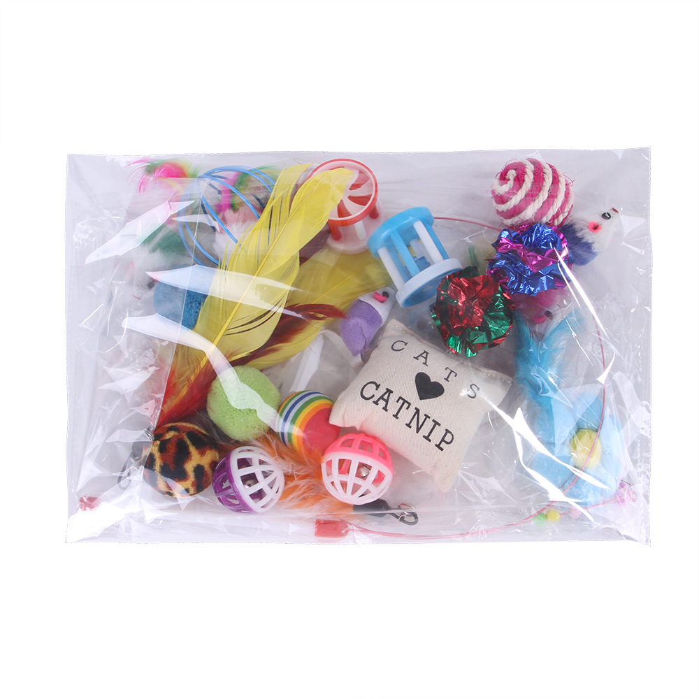 New Pet Toy Set Cat Toys Teaser Wand Mouse Supplies Multi-Style Combination — image 5