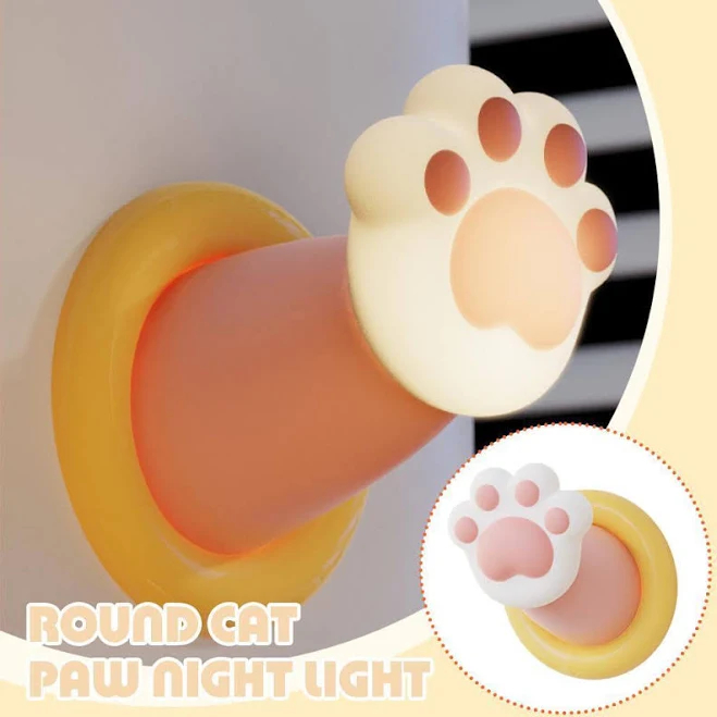 Nightstand Lamp Cat Paw Desk Lamp 3 Brightness Dimmable Rechargeable Tap Lamp Atmosphere Light For Bedroom Living Room Home Decor — image 1