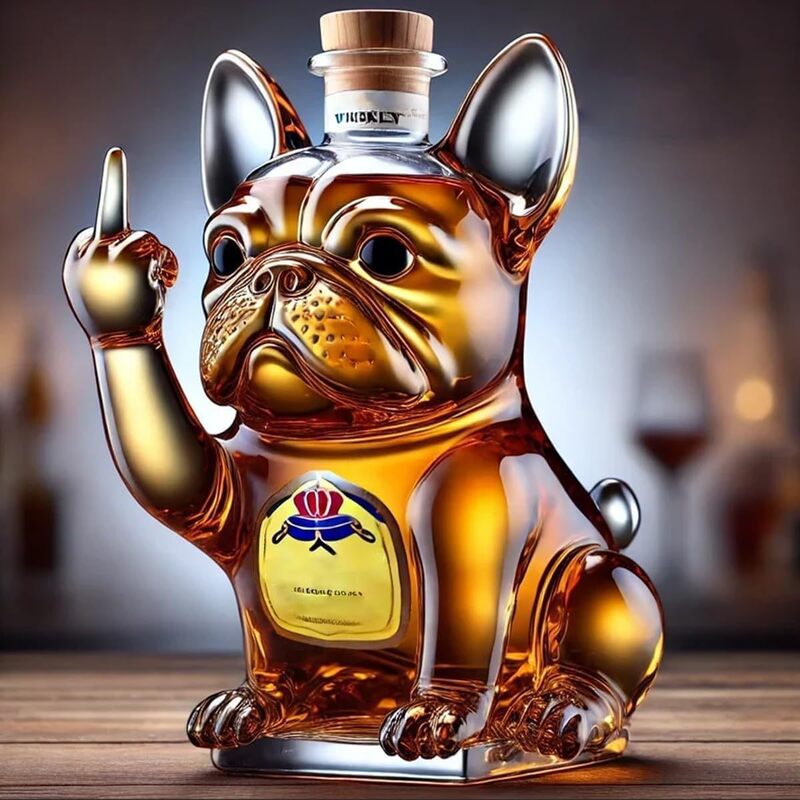 Funny Middle Finger Duck/Turtle/Dog Whisky Glass Decanter – Bar/Office/Home Decor — image 12