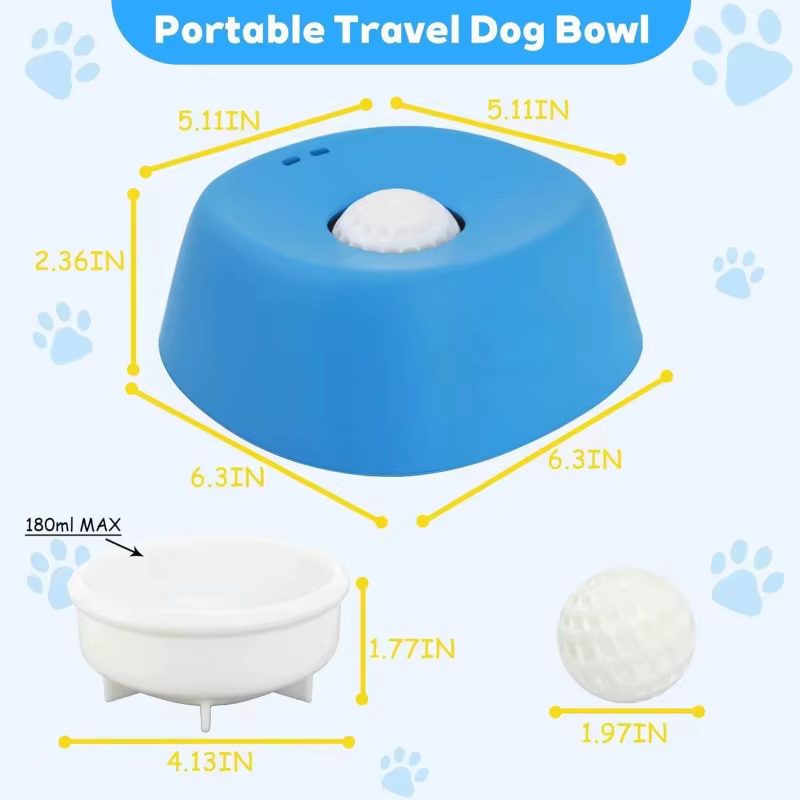 Bocazos Líquidos Lentos para Perros con Base Antideslizante en forma de Hueso de Osso Anti-Deslizantes y Anti-Estrangulación Saludables — imagen 5
