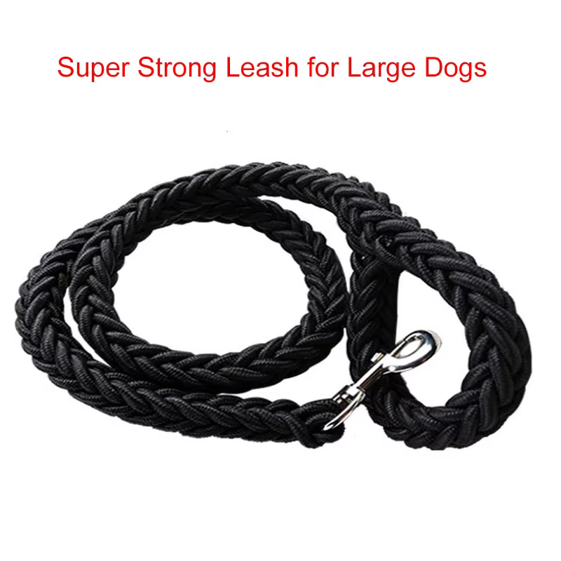 Nylon Dog Harness Leash For Medium Large Dogs Leads Pet Training Running Walking Safety Mountain Climb Big Dog NylonTenacityRope — image 1