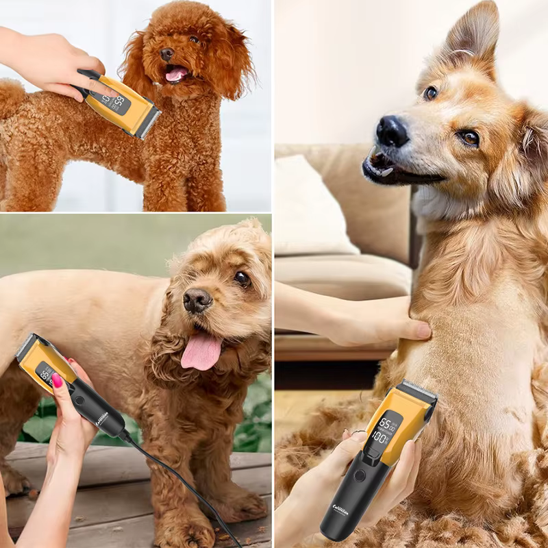 Pet Clipper Professional Dog Hair Trimmer Cat Grooming Shaver Type-c Charged Electric Puppy Cutting Machine for Small Big Animal — image 3