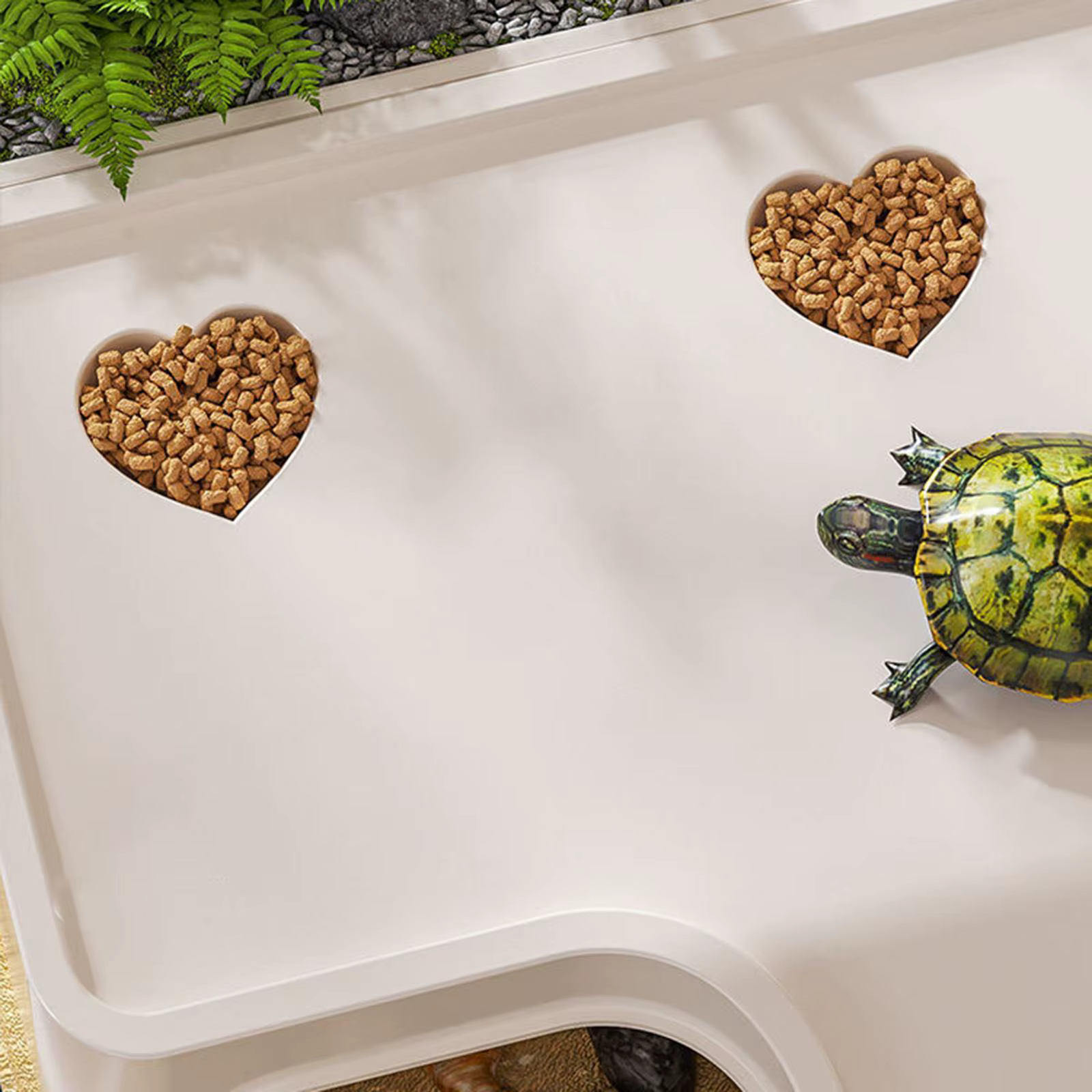 Reptile Tank with Cover Habitat for Turtle Frog Bearded Dragon Small Pets 20 Gallon Glass Terrarium with Ventilation — image 5