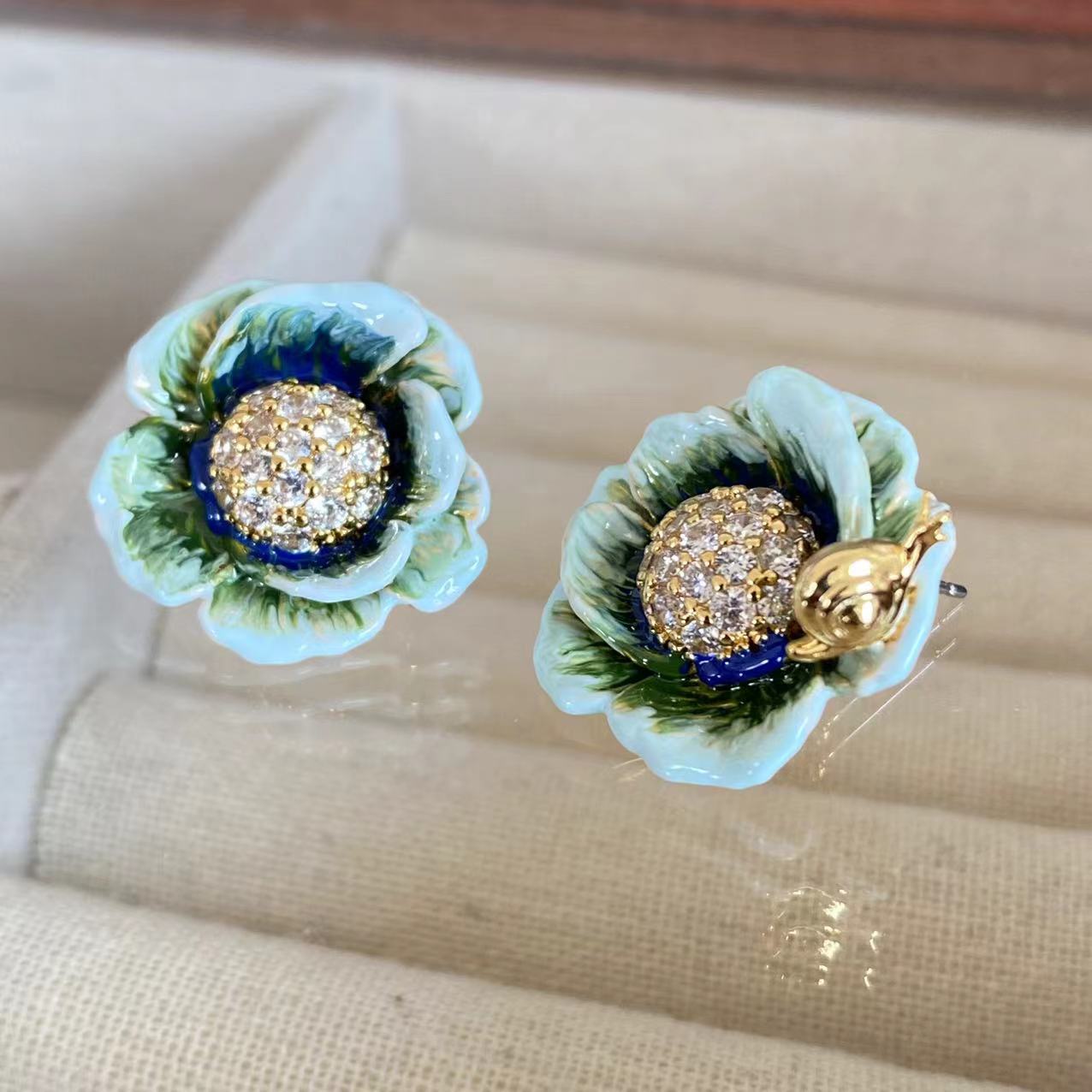 Pulseras de gafas de colores para huerta de verduras con calabacín, caracol y zircón — imagen 2