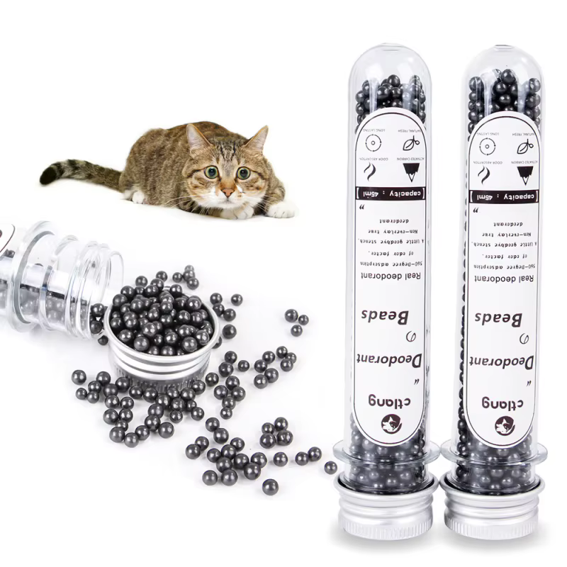 Limpieza de Comida para Mascotas Arena de Limpieza con Pellets y Carbono Activado Absorbe el Hedor del Gato — imagen 1