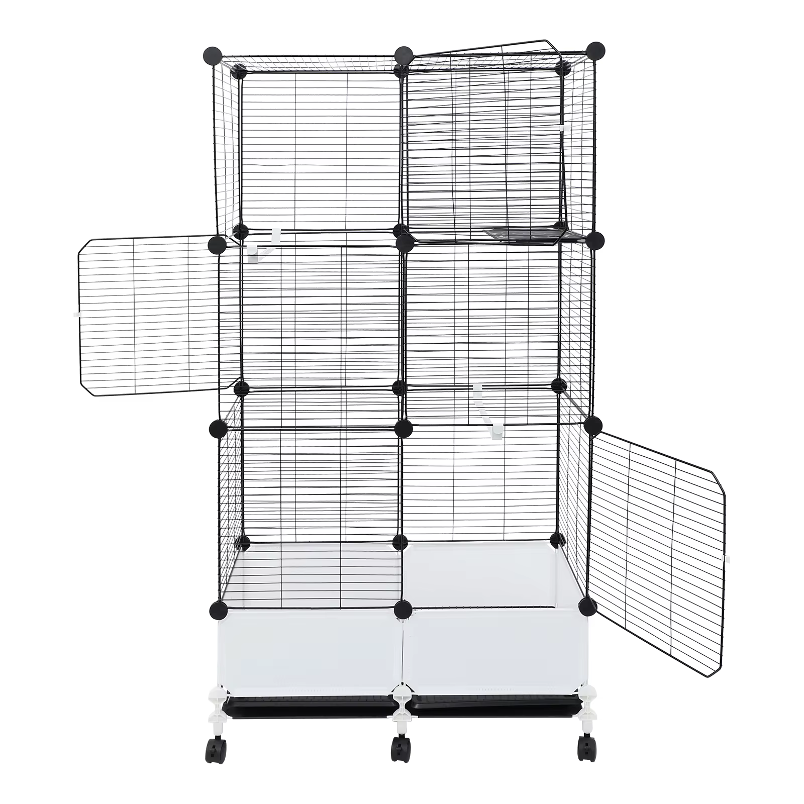 Large Parrot Cage, Standing Bird Cage 29x14x55 Inch, Spacious Birdcage with Splash Guard & 6 Locking Wheels — image 2