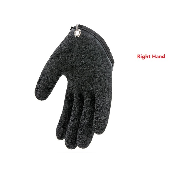 Fishing Gloves Anti-Slip Protect Hand From Puncture Scrapes Fisherman Professional Catch Fish Latex Hunting Gloves Left Right — image 18