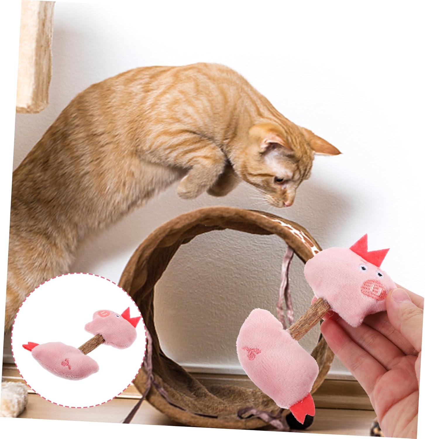 Cat Toy Kitten Toys Teeth Cleaning Toys Silvervine Sticks Cat Silvervine Stick Chew Sticks For Cats Cat Interaction Toys Kitten Plaything Cat Teaser Polygonum Wood The Cat — image 19