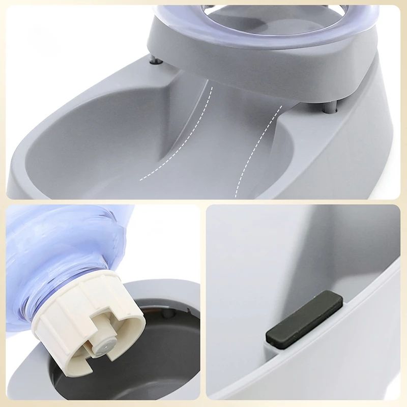 Pet Drinking Water Feeding Bowl Sailboat Type Large Capacity Cat Bowl Dog Food Bowl Can See Through Cat Water Dispenser Dog Bowl — image 6