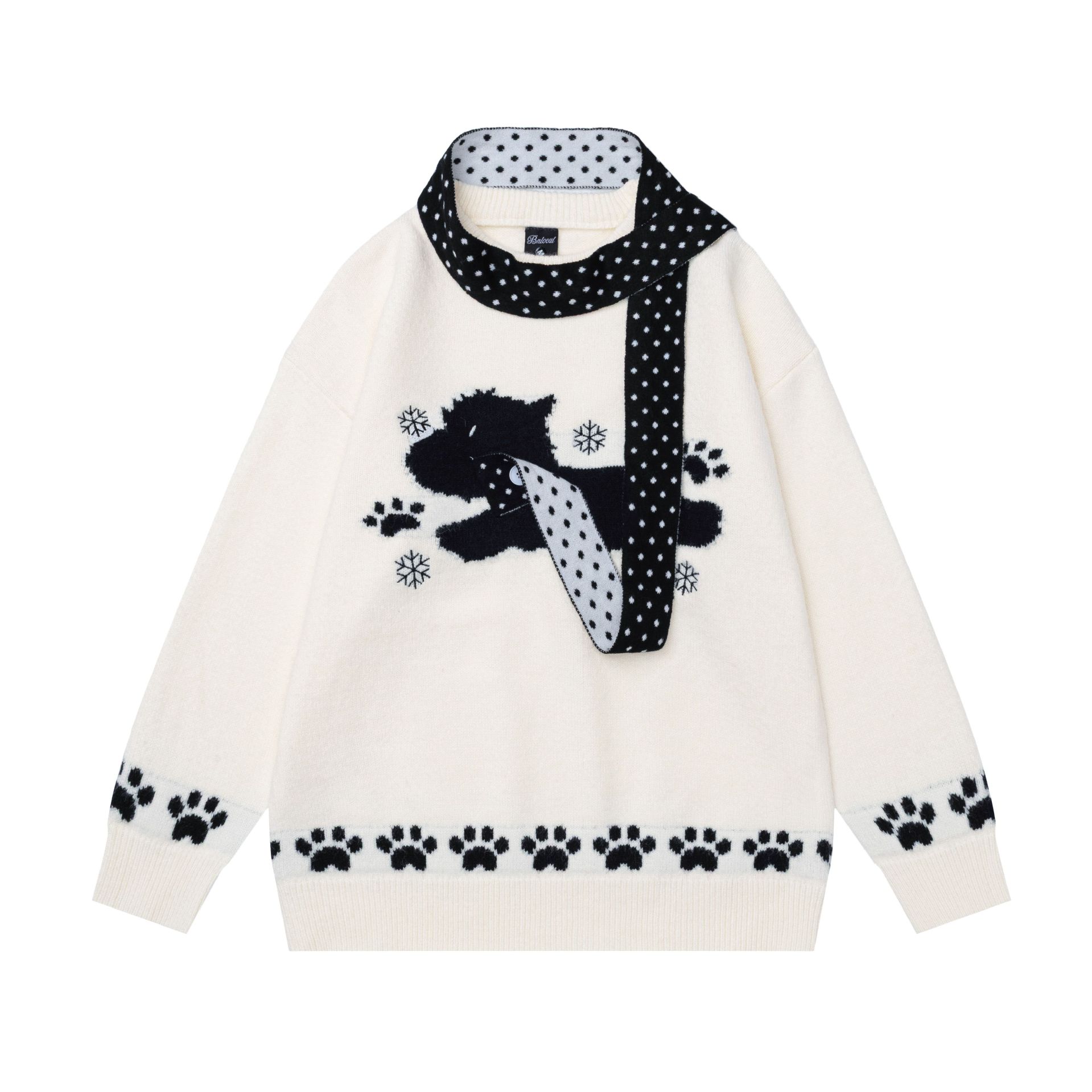 Scarf Running Dog Sweater — image 2