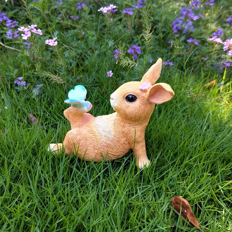 Outdoor cute rabbit ornaments — image 7