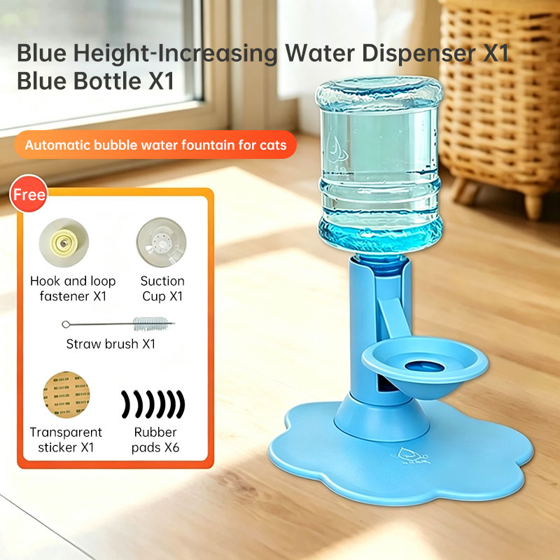 Gravity Cat Water Dispenser, No Electricity, Filter-Free, Adjustable Height Pet Fountain for Cats & Small Dogs — image 8