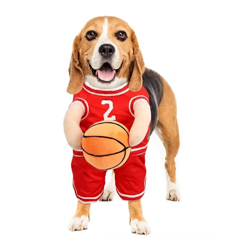 Camiseta de Baloncesto para Perros con Pelota y Ropa de Baloncesto — imagen 3