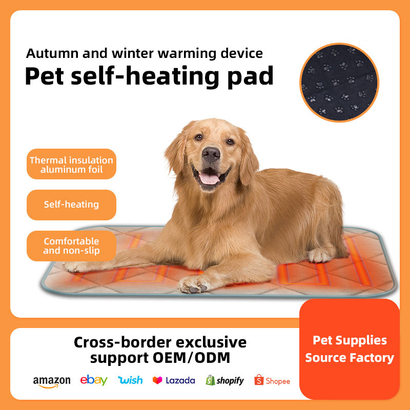 New Self Heating Pet Mat Cat and Dog Pet Cushion Warm Pet Products Aluminum Foil Mat Can Be Removed and Washed — image 1