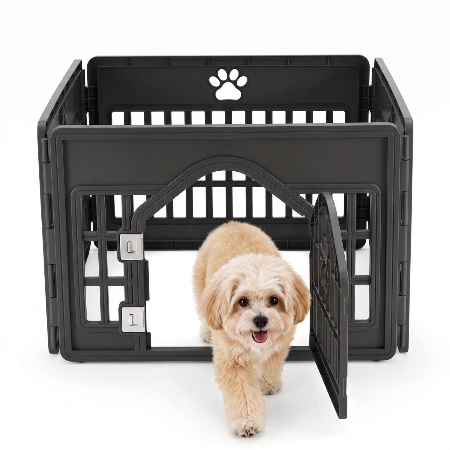 Plastic Dog With Movable Enclosure, Suitable For Small And Medium-sized Dogs, Cats And Rabbits — image 1