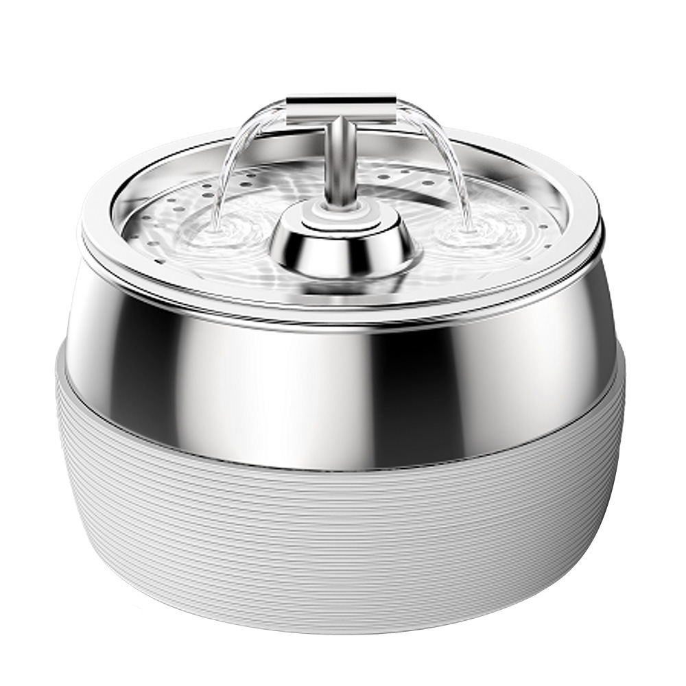Stainless steel pet water dispenser, English neutral cat water dispenser, dog water dispenser — image 2