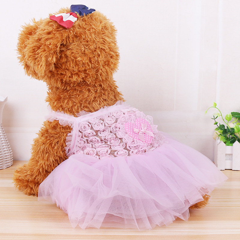 Ropa de Pelo para Mascotas - Vestido con Faldita de Lana para Perros Teddy VIP — imagen 4