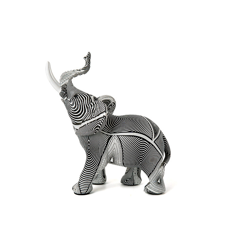 Graffiti Colorful Elephant Ornament Creative Resin Crafts Home Entrances Large Desktop Artworks Decorative Gifts — image 1