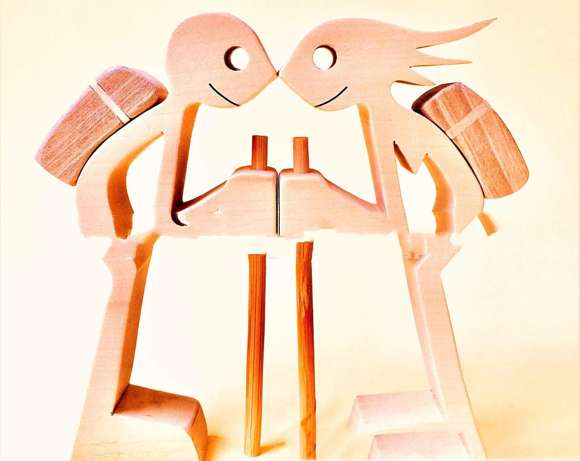 Escultura de Madera para Decoración de Hogar con Perro y Dueño - Regalo de Navidad para Amantes de los Animales — imagen 49
