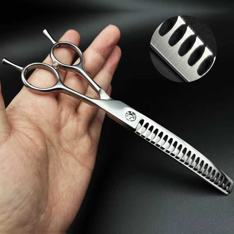 Dog Grooming Scissors, Curved Scissors Thinning Scissors for Dog Grooming, Pet Curved Scissors for Trimming Face and Paws — image 2