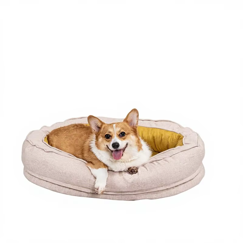 Cama para perros con temática de dibujos animados: cama gruesa, todo el año, cómoda y fácil de limpiar, duradera con propiedades antibacterianas — imagen 1