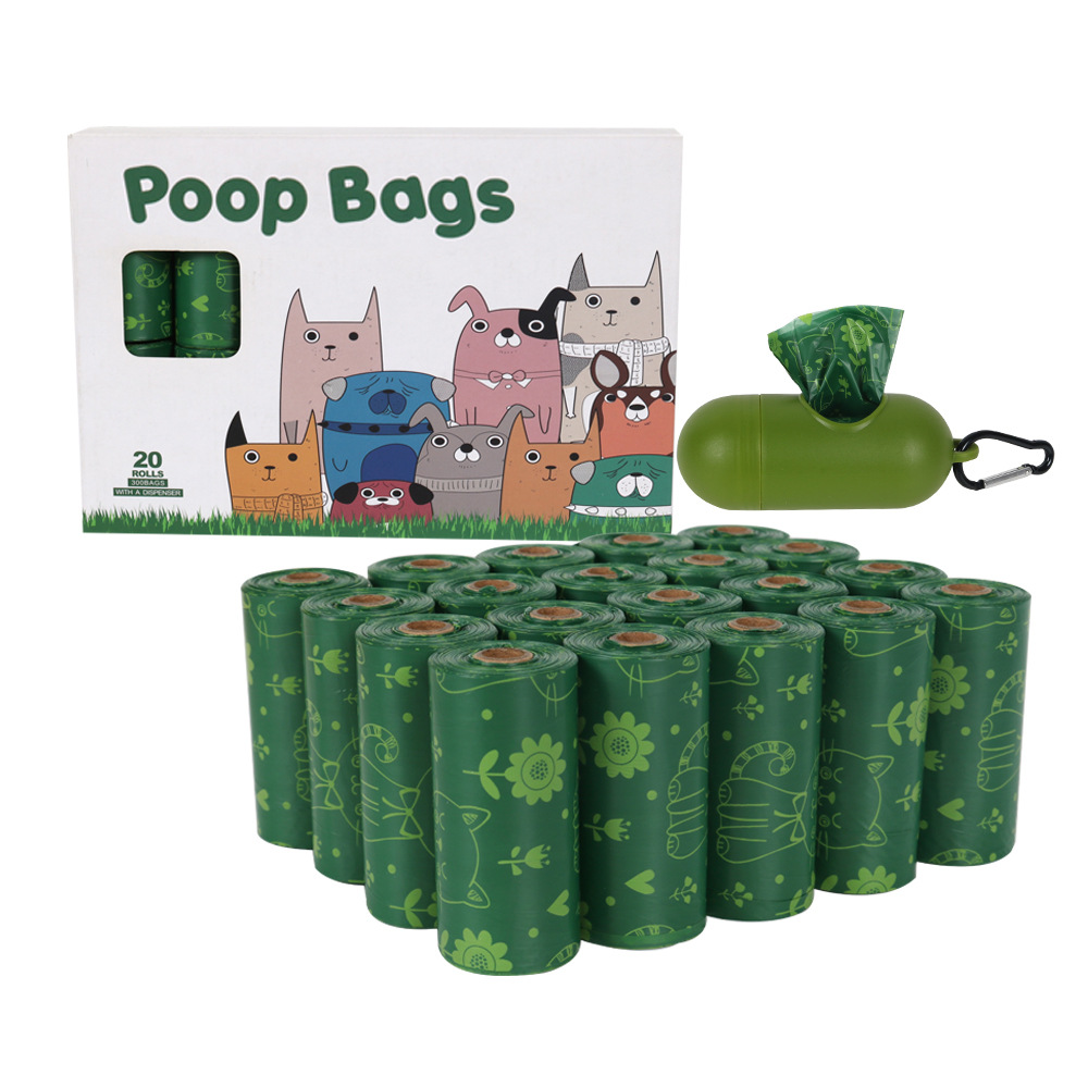 Bolsas de basura biodegradables para mascotas, bolsitas de caca perro — imagen 1
