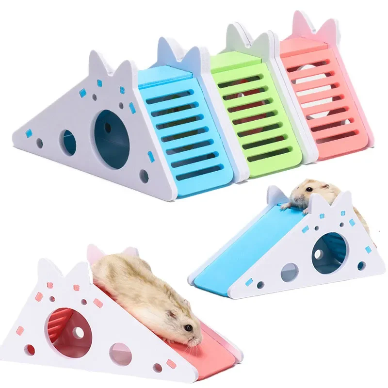 Tobogán Armable para Hámster, Casa de Madera Colorida para Hámster, Cobaya y Hámster Sirio, Juguetes para Jaula de Mascotas Pequeñas — imagen 1