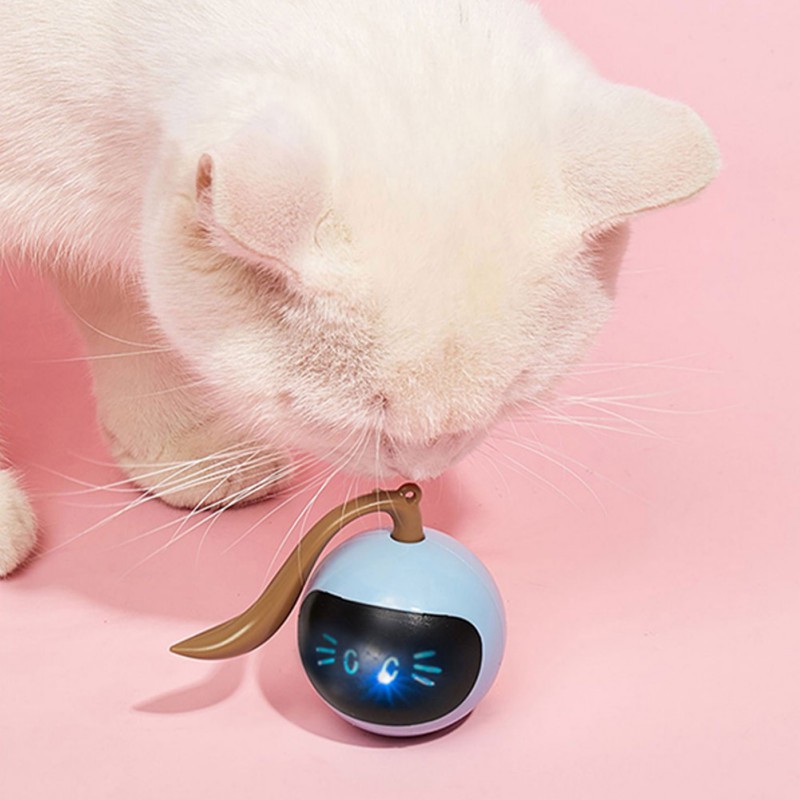 1000mAh Smart Cat Toy USB Electric Jumping Ball Self Rotating Toys Rolling Jumping Ball For Cat Dog Kids — image 7