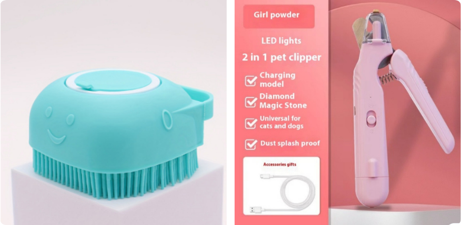 Cortaúñas para Mascotas 2 en 1 con Luz LED, Tijeras Especiales Detectoras de Vena Sanguínea para Perros y Gatos, Cortador de Uñas Multifunción para Patas de Animales, Artículos para Mascotas — imagen 24