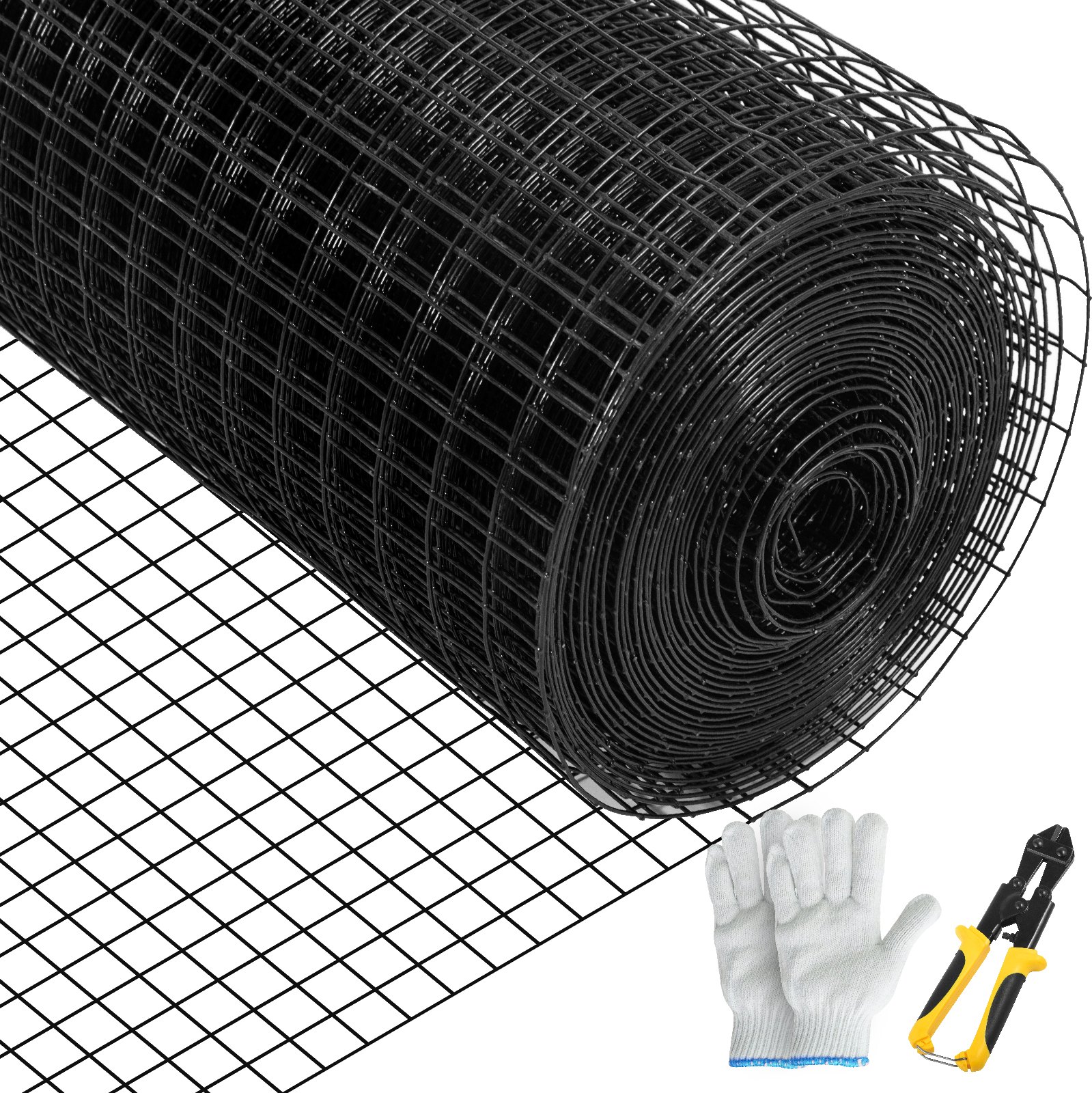 Malla de Hardware Galvanizada con Recubrimiento Vinilo 16 Gauge para Vallas y Jaulas de Mascotas, Tijeras para Cortar y Guantes de Látex — imagen 5