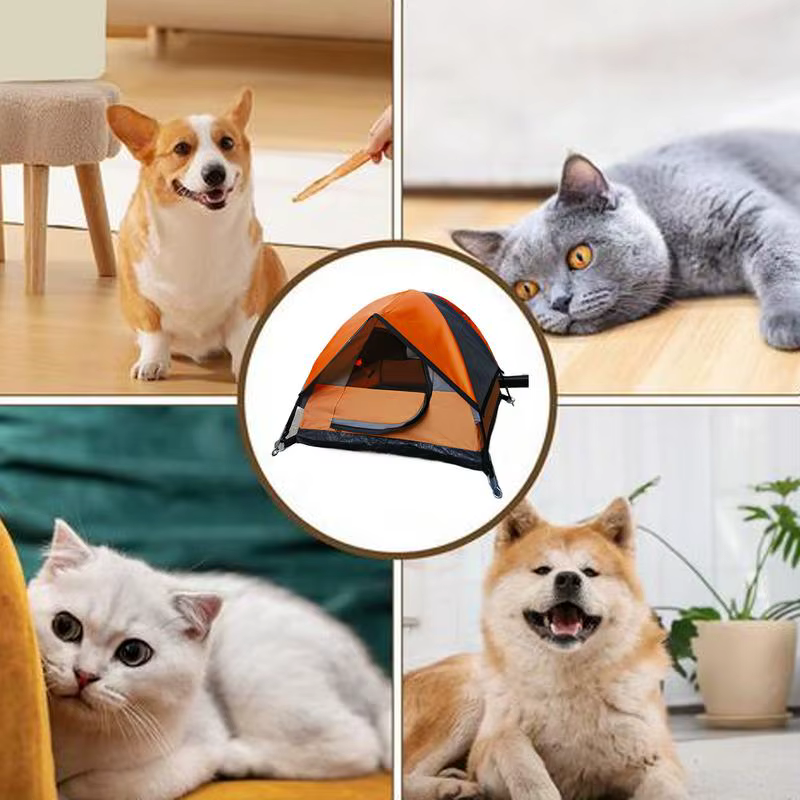 Casa de Tenda para Gatos Pequeña Casa Exterior para Mascotas Tenda Portátil para Perros y Gatos Pequeños — imagen 4