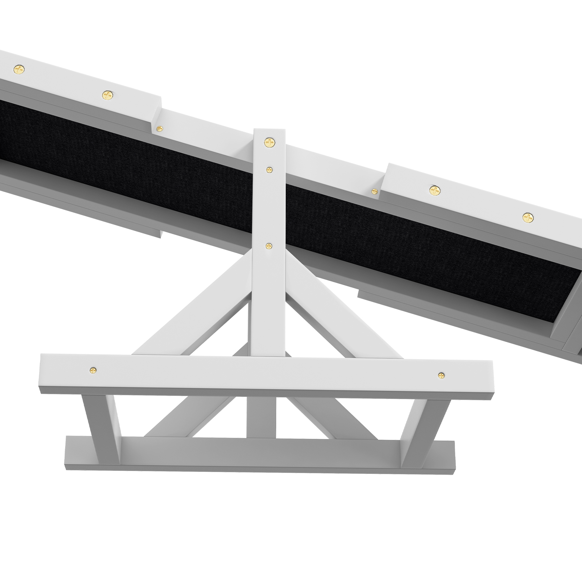 Plataforma de Gimnasia Canina en Madera para Entrenamiento y Ejercicio, Blanco — imagen 5