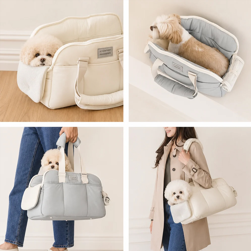 Winter Warm Cat Carrier | Large Capacity Breathable Shoulder Pet Bag for Cold Weather Travel — image 6