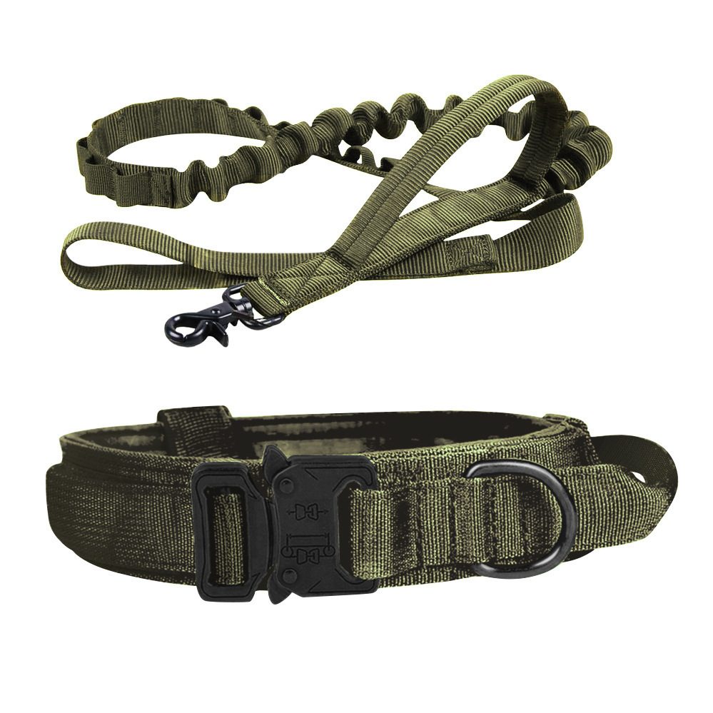 Tactical Dog Collar Dog Leash Tactical Collar Dog Leash Pet Outdoor Collar Training Pet Supplies — image 6