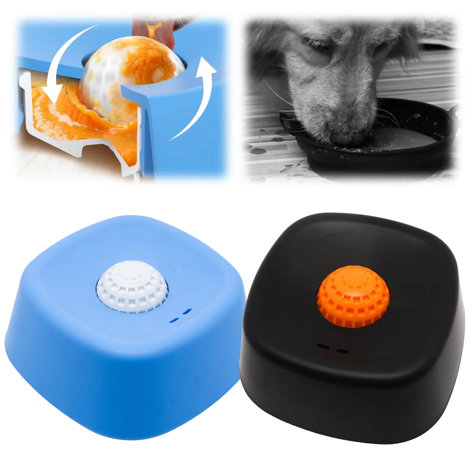 Tazón de Alimentación Lenta Antiahogo para Perros, Antideslizante de 3/4 de Taza, Tazón para Alimentación Saludable, Juguete Interactivo para Lamer Premios Líquidos y Caldo de Hueso