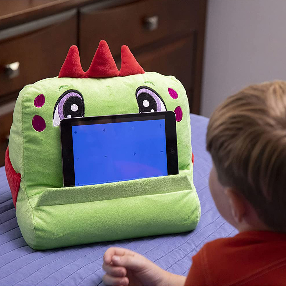 Unicorn Cartoon Pillow iPad Tablet Computer Phone Stand Animal Pillow Children's Plush Lazy Reading Pillow — image 2