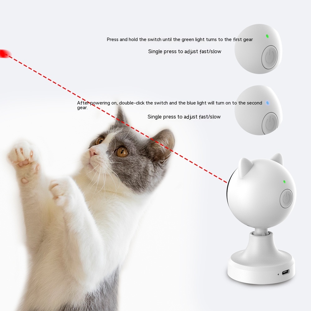 Teaser de Láser Inteligente para Gatos con Carga USB — imagen 9