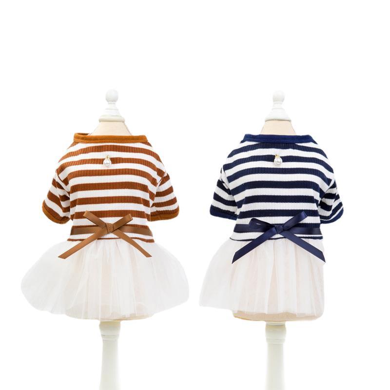 Pet Clothes Dog Clothes Spring And Summer New Dresses Pet Clothes Skirt Temperament Pit Yarn Skirt — image 5