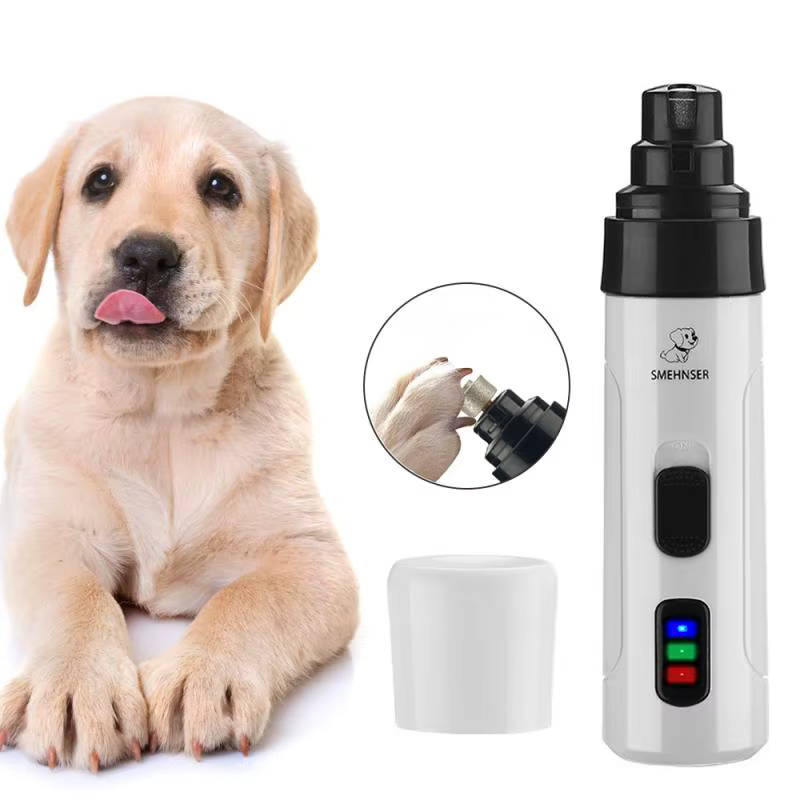 Electric Pet Cat Dog Nail Grinding Machine Nail Clippers Professional Mute Painless Dog Cat Paws USB Rechargeable Nail Trimmer — image 1