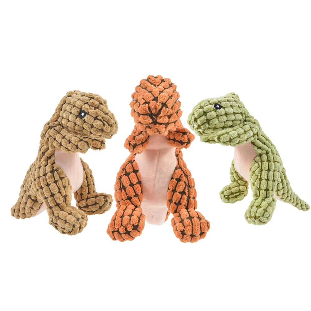 Juguetes de Dinosaurio de Peluche para Gatos y Perros, Juguetes Interactivos de Mastigar para Perros, Relleno de Peluche, Suministros para Mascotas, Juguetes para Perros Pequeños — imagen 3
