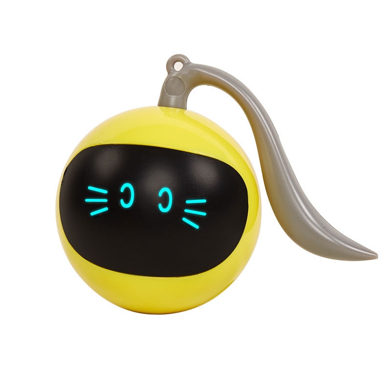 1000mAh Smart Cat Toy USB Electric Jumping Ball Self Rotating Toys Rolling Jumping Ball For Cat Dog Kids — image 9