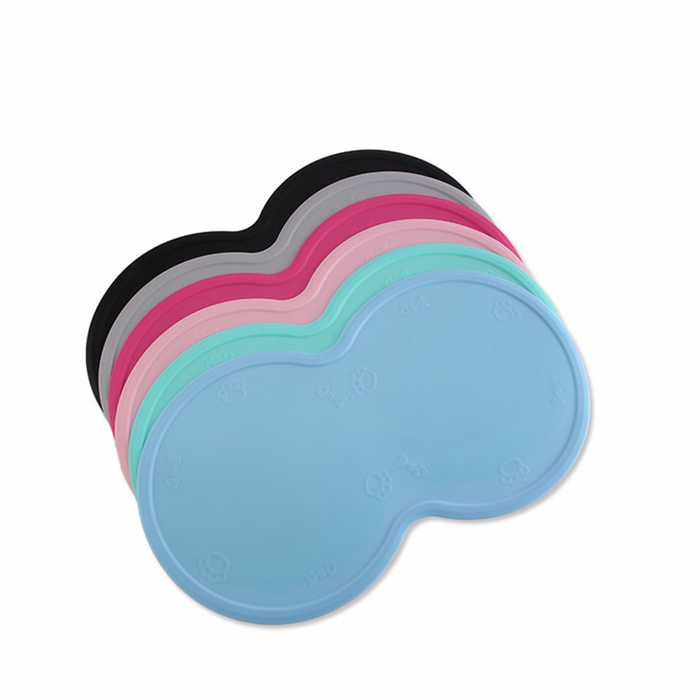 48*27cm Pet Dog Puppy Cat Feeding Mat Pad Cute Cloud Shape Silicone Dish Bowl Food Feed Placement Dog Accessories — image 4