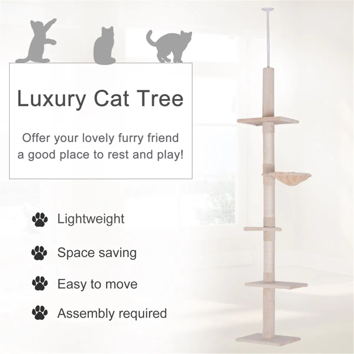 Wooden Cat House/Cat Trees /Cat Climbing Tower — image 2