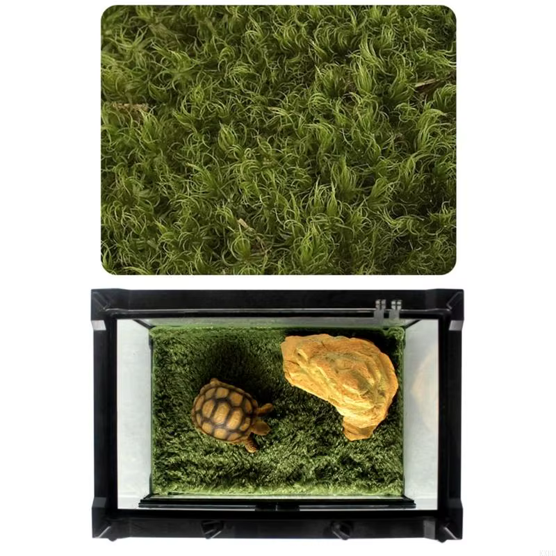 Customizable Size Fiber Mat for Reptiles Habitats Terrarium Substrate Liner Reptiles Tanks Bedding Mat Liner KXRE — image 4