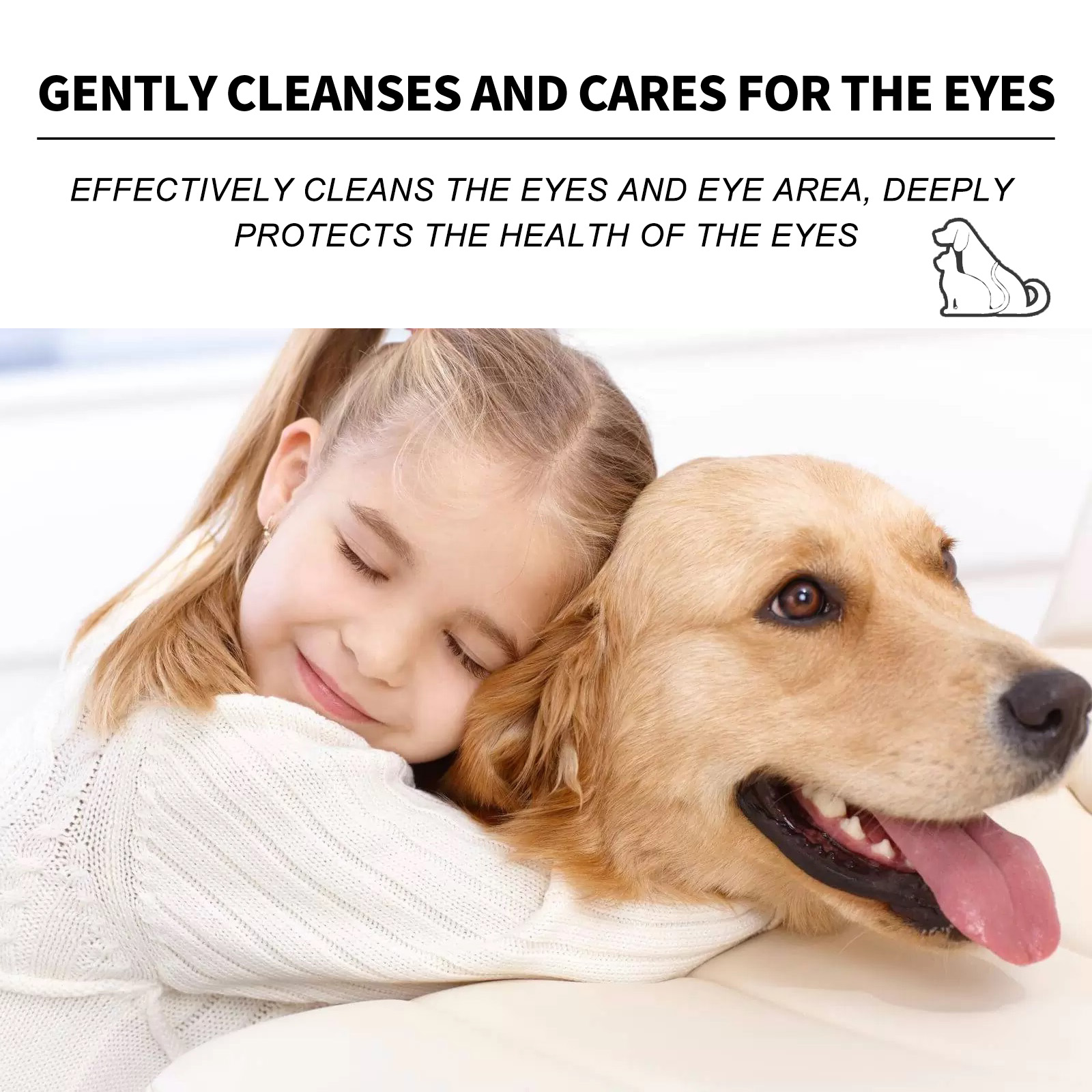 Pet Eye Drops For Dogs & Cats, Gentle Eye Cleaner With Honeysuckle Oil & Blueberry Extract, Soothes Irritation, Tear Stain Remover For Pet Daily Eye Care — image 9