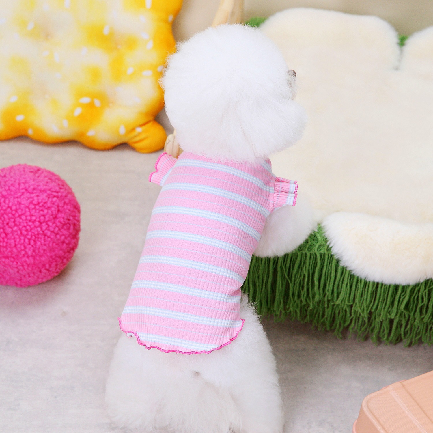 Spring/Summer Dog Clothing Little Cherry Flying Sleeves Tank Top — image 6