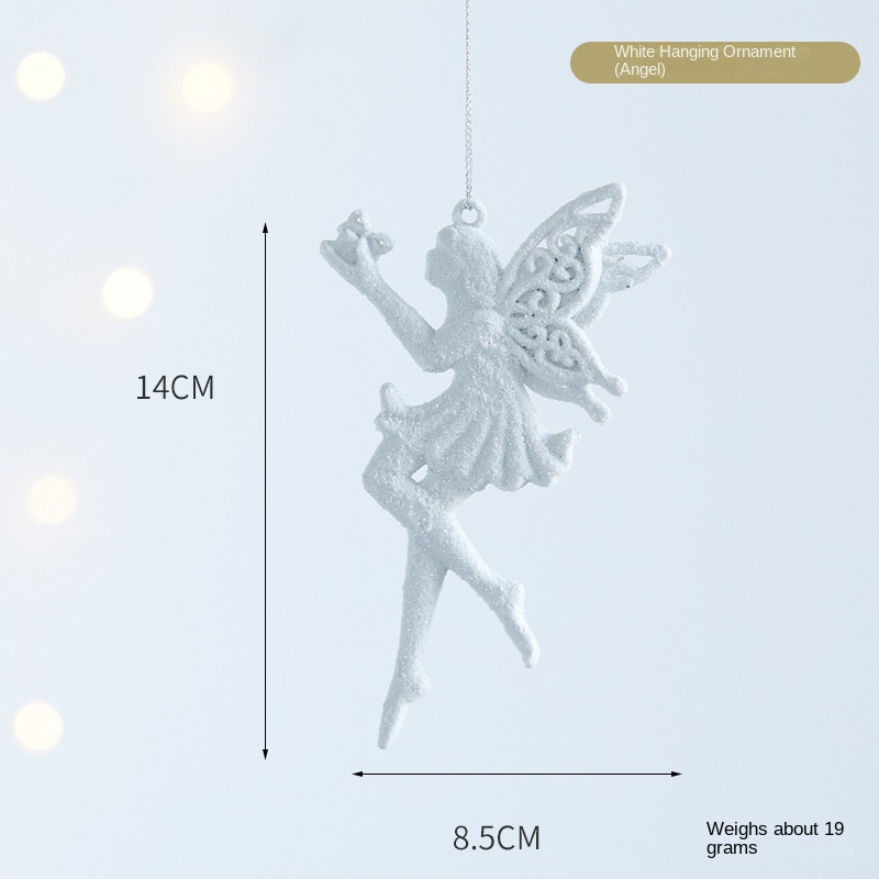 Christmas Snowflake Acrylic Transparent Reindeer Wreath Ornament Tree Decoration Window Hanging Decor — image 12