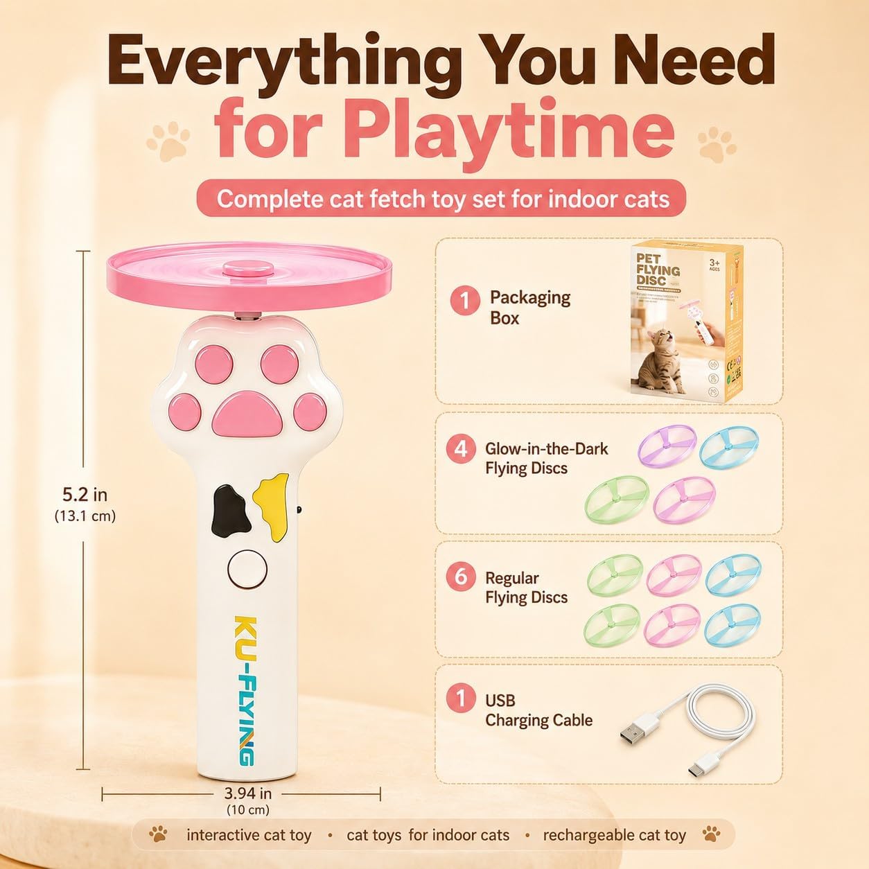 Interactive Cat Toy Launcher For Kittens, Automatic Toy Dispenser For Active Play And Exercise — image 4